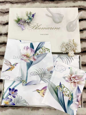 Белье  BLUMARINE сатин де люкс Колибри