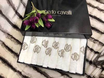 Набор полотенец - салфеток Roberto Cavalli - Элегия  шампань